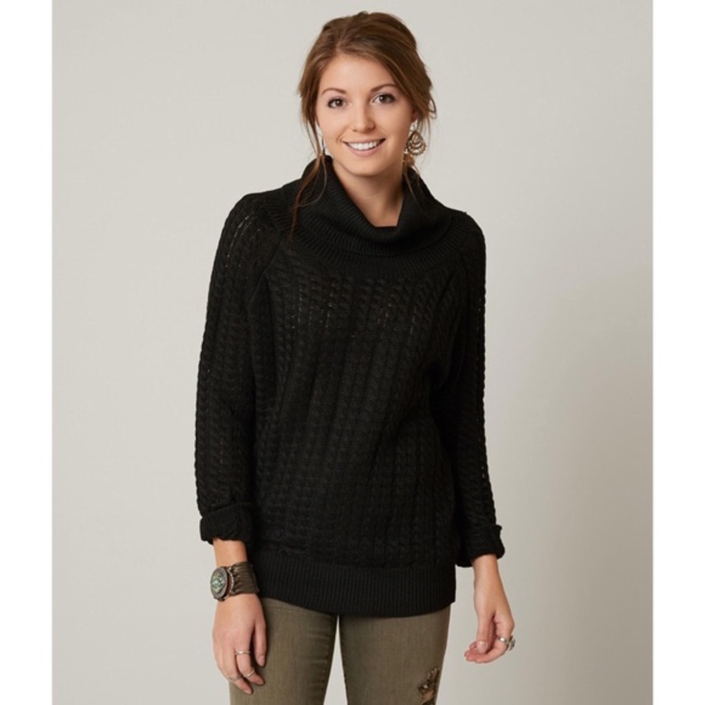 Daytrip Open-Back Turtleneck Sweater